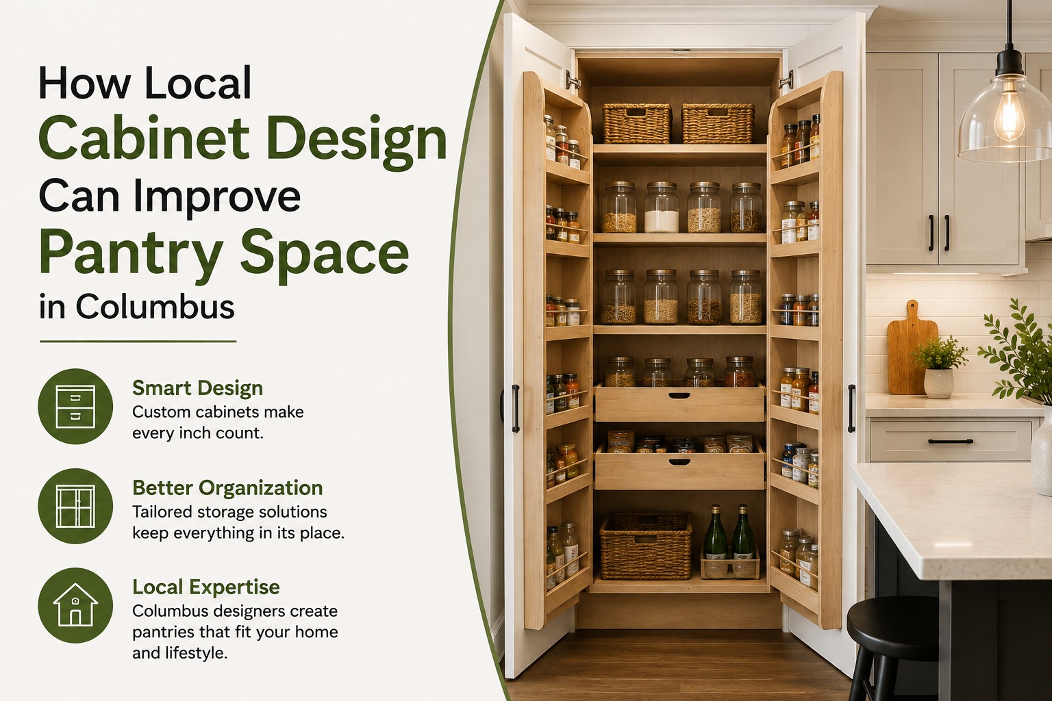 How Local Cabinet Design Can Improve Pantry Space in Columbus