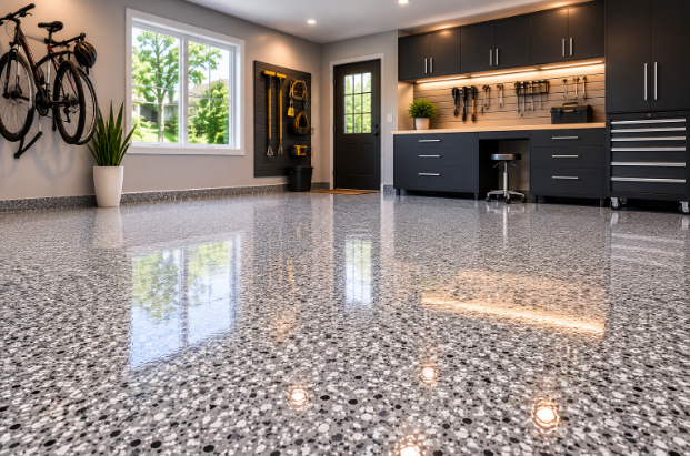 How to Choose Flake Colors and Finishes for Residential Garages